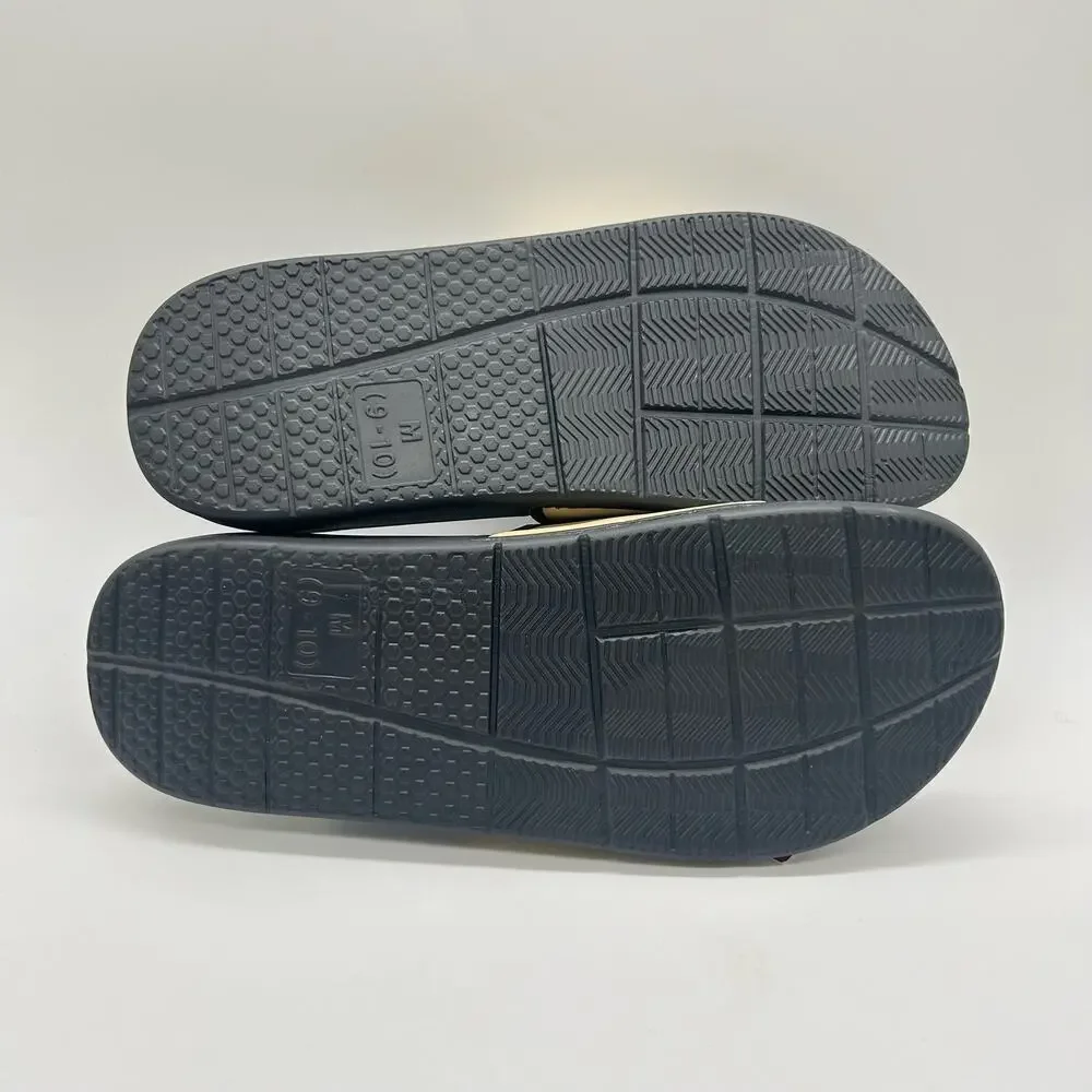 New Orleans Slides Mens M 9-10  Black Foco Slip On Foam‎ Sport Slide Sandals NEW